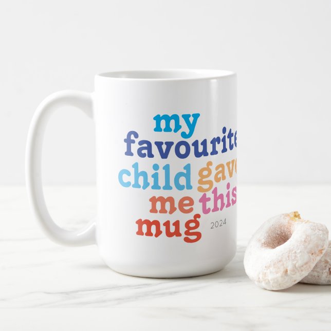 Caneca De Café presente engraçado do dia dos pais ou das mães do  (Com Donut)