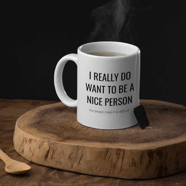 Caneca De Café Presente Engraçado e Sarcástico | Quero ser uma Bo (Criador carregado)