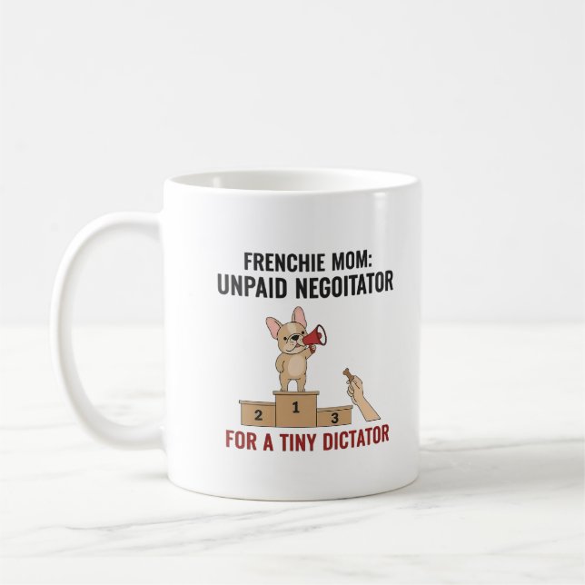 Caneca De Café Presente engraçado para a mamãe do cachorro ditado (Esquerda)