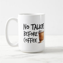 Presente engraçado para amantes de café sem conver