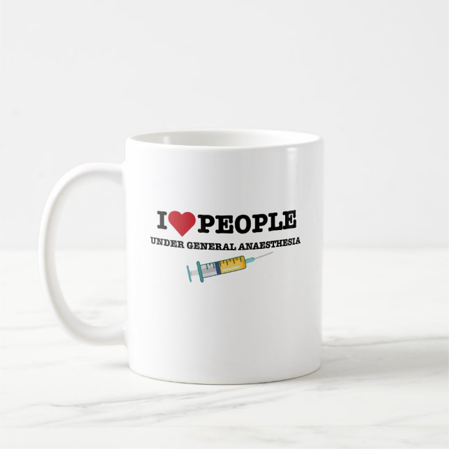 Caneca De Café Presente Engraçado para Anestesiologista e Anestes (Esquerda)