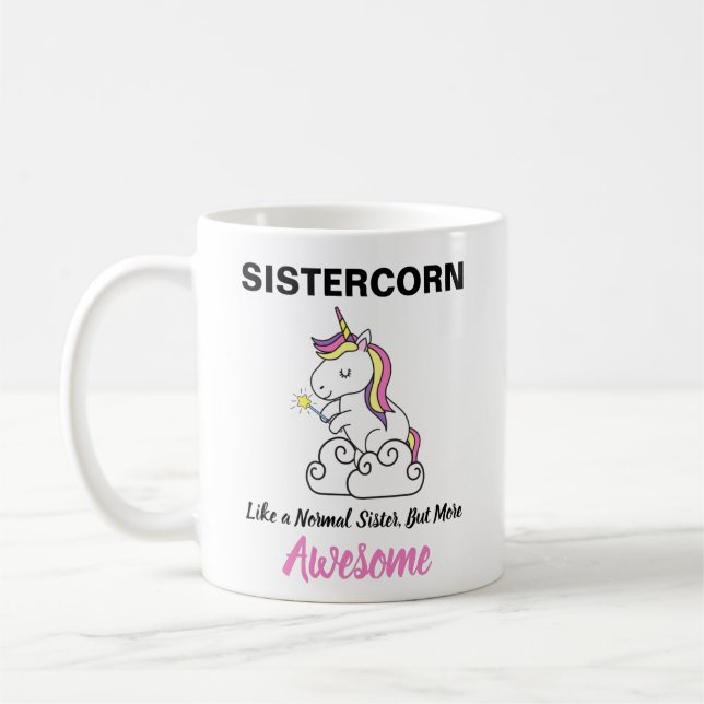 Caneca De Café Presente Engraçado Para Irmã Presente De Aniversár (Esquerda)