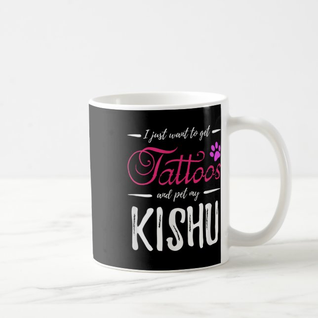 Caneca De Café Presente engraçado para mãe de cachorro tatuada am (Direita)