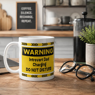 Caneca De Café Presente engraçado para marido introvertido e pai