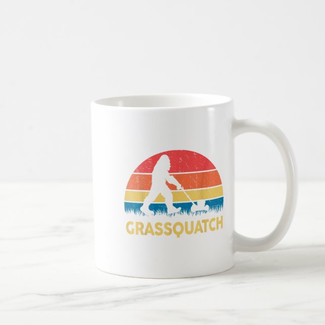 Caneca De Café Presente engraçado para pai cortando grama Grquatc (Direita)