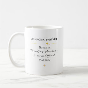Caneca De Café Presente Engraçado para Sócio-Gerente