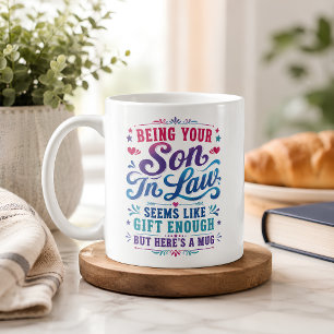 Caneca De Café Presente Engraçado por Ser Genro Suficiente
