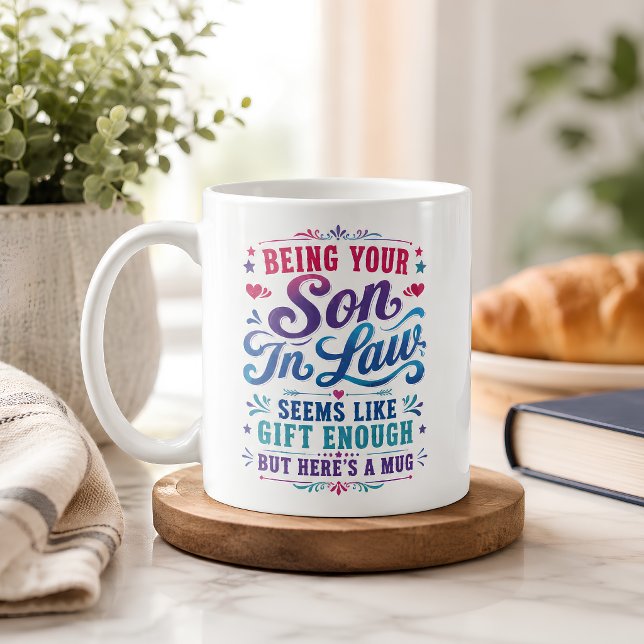 Caneca De Café Presente Engraçado por Ser Genro Suficiente  (Criador carregado)
