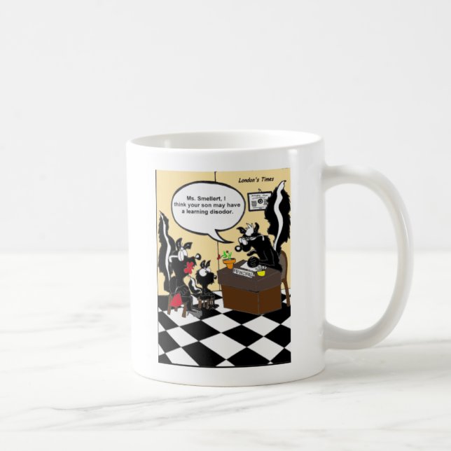 Caneca De Café Presente Engraçados e Camisetas Sem Odor da Skunk  (Direita)