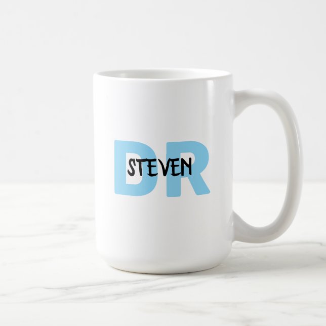 Caneca De Café Presente especial para médico masculino com nome D (Direita)
