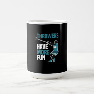 Caneca De Café Presente Esportivo De Martelo De Rastreio E Campo