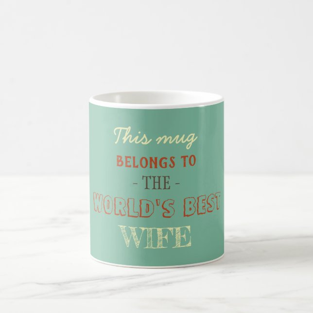 Caneca De Café Presente Esposa Pastel Suave (Centro)