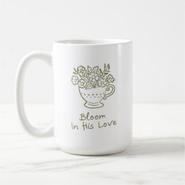 Caneca De Café Presente Estético Floral Cristão Aconchegante de E