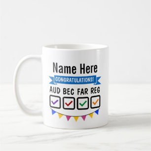 Caneca De Café Presente Exame CPA Licença Contador Público Certif