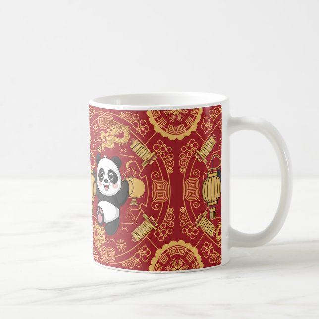 Caneca De Café Presente feliz chinês de ano novo (Direita)
