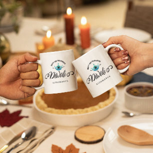 Caneca De Café Presente feliz e próspero de Diwali personalizável