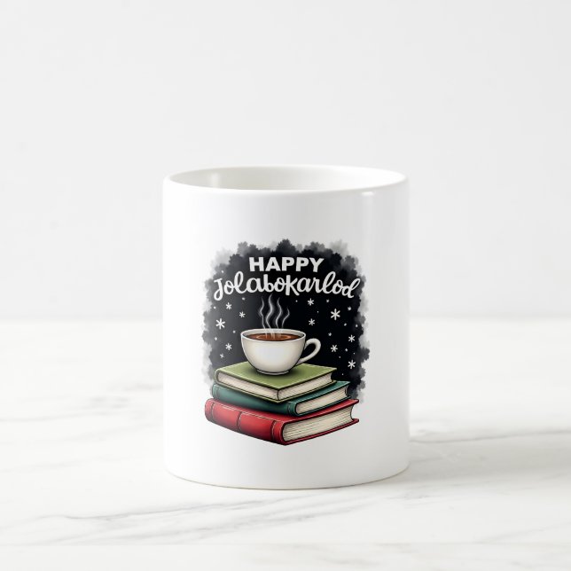 Caneca De Café Presente Feliz Jolabokaflod Celebração Familiar (Centro)