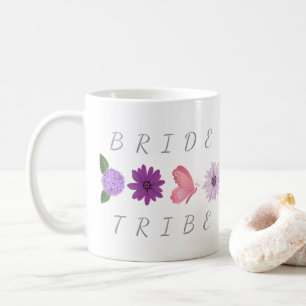 Caneca De Café Presente Floral da Tribo da Noiva