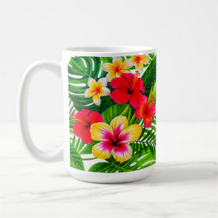 Caneca De Café Presente Floral Tropical