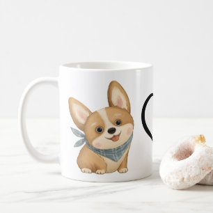Caneca De Café Presente Fofo do Corgi Presente Divertido do Carto