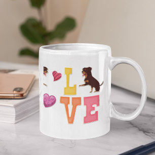 Caneca De Café Presente fofo do Dia dos Namorados para amantes da