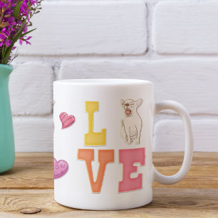 Caneca De Café Presente fofo para amantes de cachorro no Dia dos 