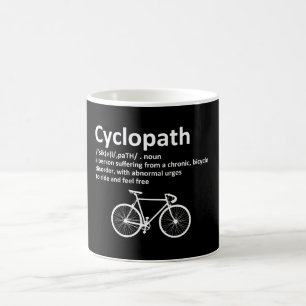 Caneca De Café Presente Funny Cyclopath para Ciclistas e Bikers