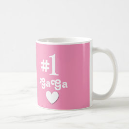 Caneca De Café Presente GaGa do número 1 para a avó