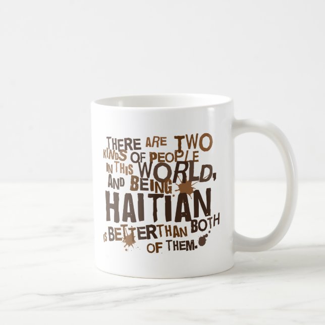 Caneca De Café Presente haitiano (engraçado) (Direita)