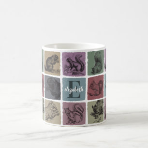 Caneca De Café Presente Inicial de Esquilo Personalizado Floresta