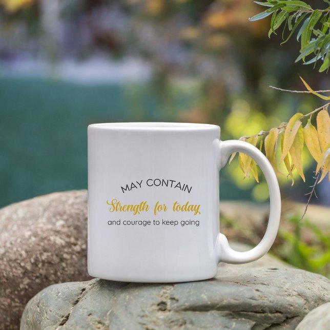 Caneca De Café Presente Inspirador Pode Contém Força para Hoje  (Criador carregado)