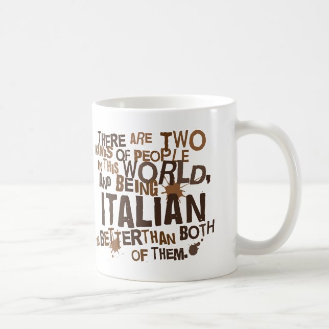 Caneca De Café Presente italiano (engraçado) (Direita)