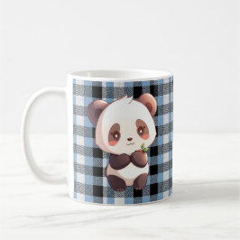 Caneca de Café Presente Kawaii Panda Blue Buffalo 