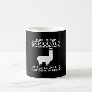 Caneca De Café Presente Llama As Pessoas devem ser seriamente