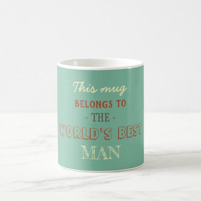 Caneca De Café Presente Marido Pastel Suave (Centro)