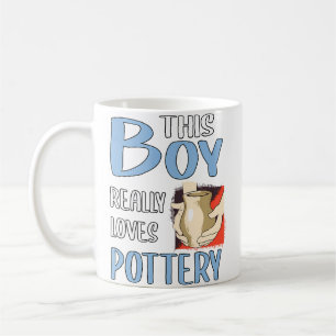 Caneca De Café Presente Masculino Este Menino Realmente Ama Cerâm
