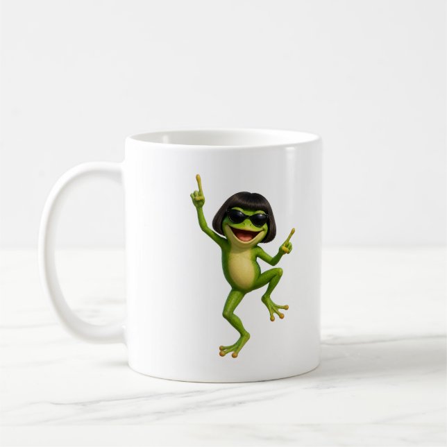 Caneca de Café Presente Memes de Corte de Cabelo B (Esquerda)