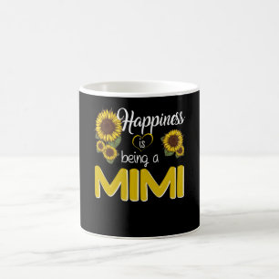 Caneca De Café Presente Mimi  A Felicidade É Um MiMi Girassol