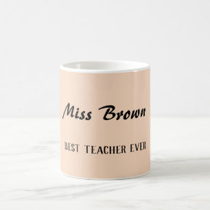 Caneca De Café Presente minimalista de agradecimento aos professo