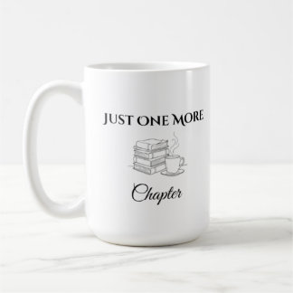 Caneca De Café Presente Minimalista para Amante de Livros Só Mais