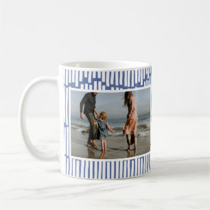 Caneca De Café Presente mínimo gráfico 2 azul-claro-fotográfico m