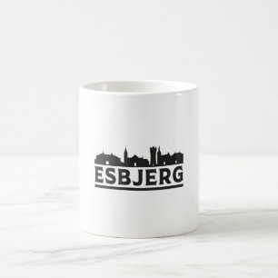 Caneca De Café Presente na Cidade de Esbjerg, Dinamarca, Viagem d