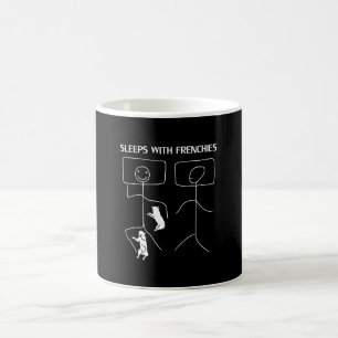 Caneca De Café Presente no cão Dorme Com Francês