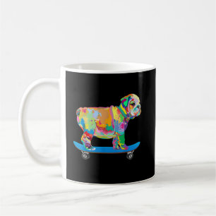 Caneca De Café Presente no cão Tabuleiro Legal Colorido
