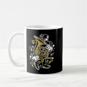 Caneca De Café Presente no Corno Francês para Professores de Músi