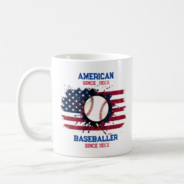 Caneca De Café Presente no Dia da Independência dos EUA em 4 de j (Esquerda)
