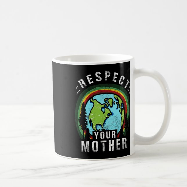 Caneca De Café Presente no Planeta Terra e Mudanças Climáticas: M (Direita)