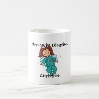 Caneca De Café Presente para a enfermeira - anjo no disfarce