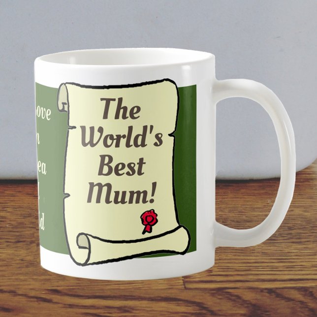 Caneca De Café Presente para a Mãe personalizar. (Criador carregado)