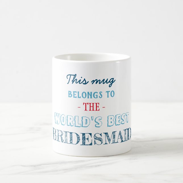 Caneca De Café Presente para a melhor madrinha (Centro)